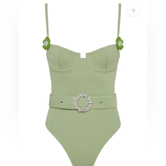NEW MAIYO ORCHID SWIMSUIT IN SAGE GREEN - Picture 2 of 4